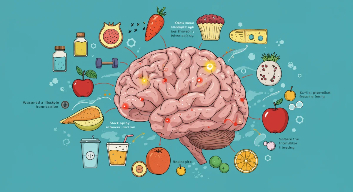 Brain pathways enhanced by healthy lifestyle for cognitive function
