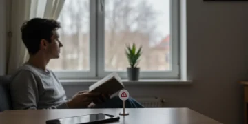 Person enjoying quiet time without phone, digital detox success