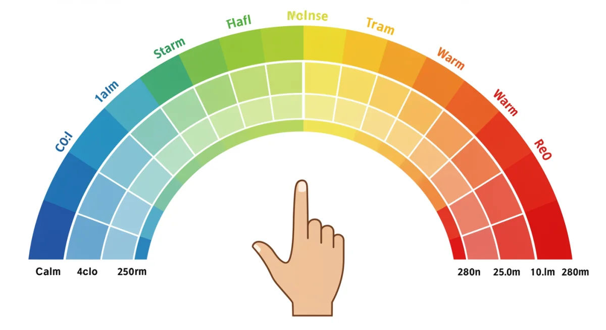 Emotional thermometer tool for self-assessment and regulation