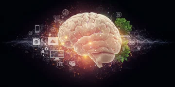 Unlocking Brain Potential: 7 Strategies for Cognitive Function in 2025 Abstract visual representing enhanced cognitive function and brain health in 2025.