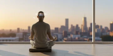 Mindfulness for Cognitive Clarity: 10-Minute Daily Practice 2025 Person meditating for cognitive clarity in a modern setting