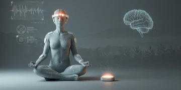 Person using biofeedback for stress reduction in 2026