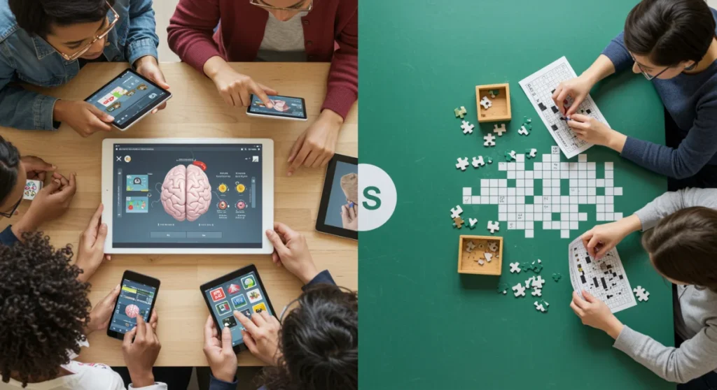 US Cognitive Health Trends: Digital Games vs. Puzzles