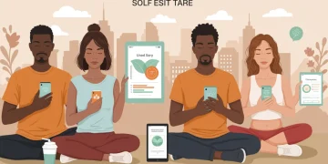 People using self-care apps for emotional balance in the U.S.