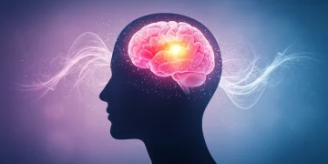 Illustration of a person's head with a bright, clear mind, symbolizing emotional detox and mental clarity.